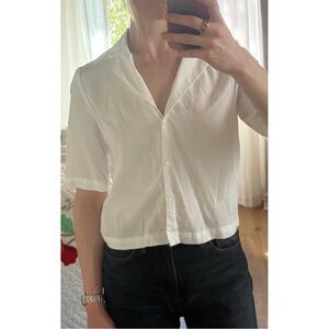 Wilfred (Aritzia) Beso button-down shirt - white - size XXS